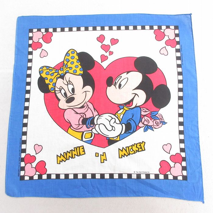 古着通販 中古 バンダナ 80年代 80s ディズニー ミッキー ミニー