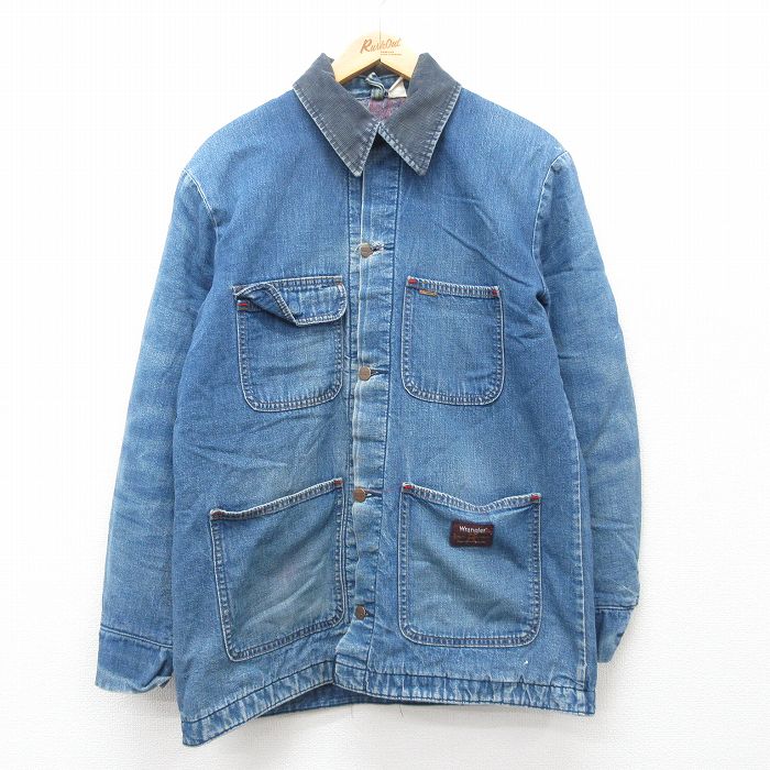 古着通販 L☆古着 ラングラー 長袖 カバーオール メンズ 90年代