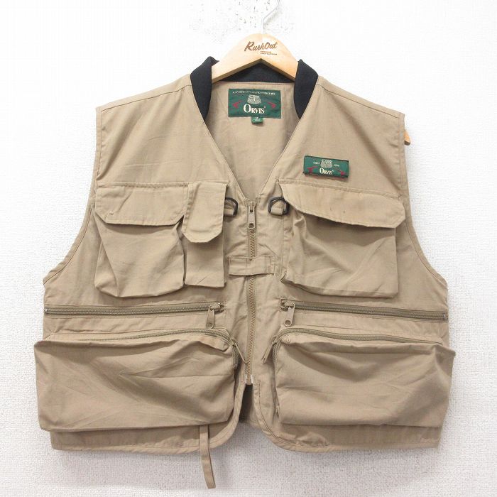 古着通販 XL☆古着 オービス フィッシング ベスト メンズ 90年代 90s