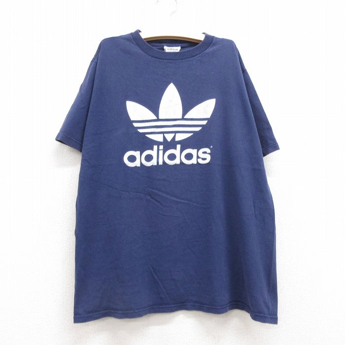 USA製　ビンテージ品　adidas ネイビー シャツ Lサイズ USA製 ビンテージ品 adidas ネイビー シャツ Lサイズ adidas