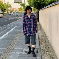 2023年5月15日 | 長袖シャツ×ハーフパンツコーデ