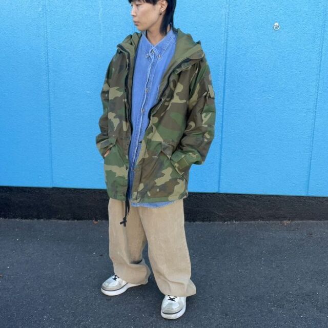 ミリタリーゴアテックス×デニムシャツ