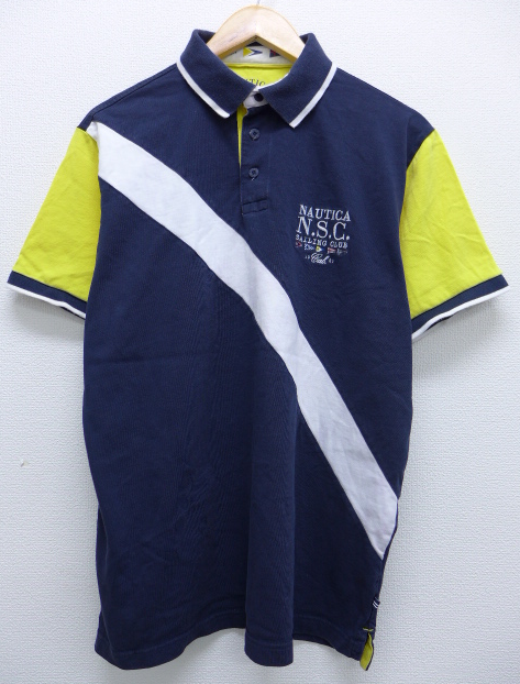 ノーティカ 刺繍ロゴ ワンポイント 刺繍ロゴ ポロシャツ NAUTICA