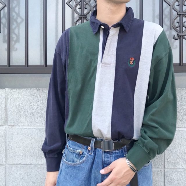 極細繊維クロス vintage polo shirt コーデ シャツ ヴィンテージ 90s 
