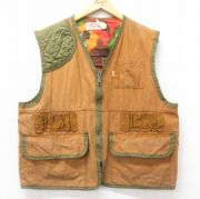 古着通販 L☆古着 ハンティング ベスト メンズ ダックハンターカモ