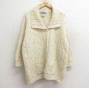 古着通販 古着 長袖 アラン フィッシャーマン ケーブル ニット