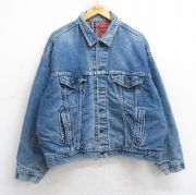 80S USA製　ラングラー　デニムボアジャケット　L 80s USA製 Wranglerラングラー ボアライナー デニムジャケット M