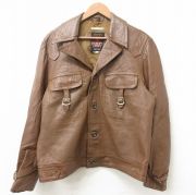 80's RALPH EDWARD 3rdタイプ ムートンジャケット 実寸(40位