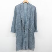 vintage ヴィンテージ レトロ古着 総柄ロングガウン 羽織り 長袖