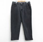 Lee リー W33 ブラックデニム ボトム パンツ 古着 黒 12182 Lee リー W33 ブラックデニム ボトム パンツ 古着 黒 12182