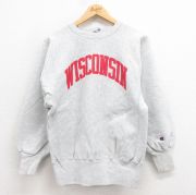 90s 古着 チャンピオン リバースウィーブ　バッグロゴC 古着通販 M☆古着 長袖 チャンピオン Champion リバースウィーブ