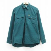 古着通販 M☆古着 ウールリッチ 長袖 ヘビー フランネル シャツ