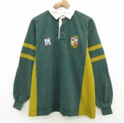 古着通販 L☆古着 長袖 ラガー シャツ LANSDOWNE クローバー