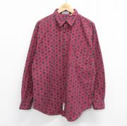 古着通販 L☆古着 ペリーエリス 長袖 シャツ メンズ 90年代 90s