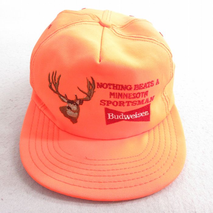 古着通販 中古 キャップ 90年代 90s バドワイザー シカ 刺繍 USA製