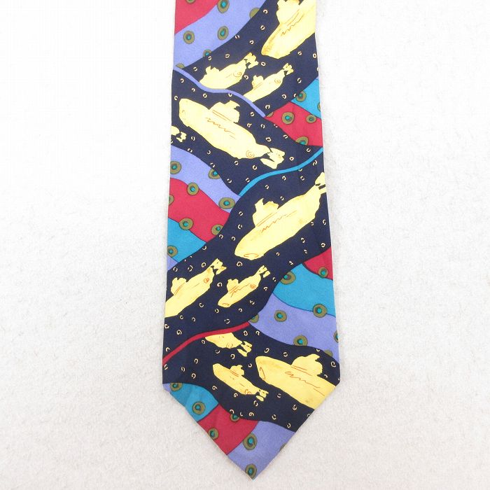 希少 新品 正規 ビートルズ Beatles ロゴ ネクタイ シルクタッチ 黒