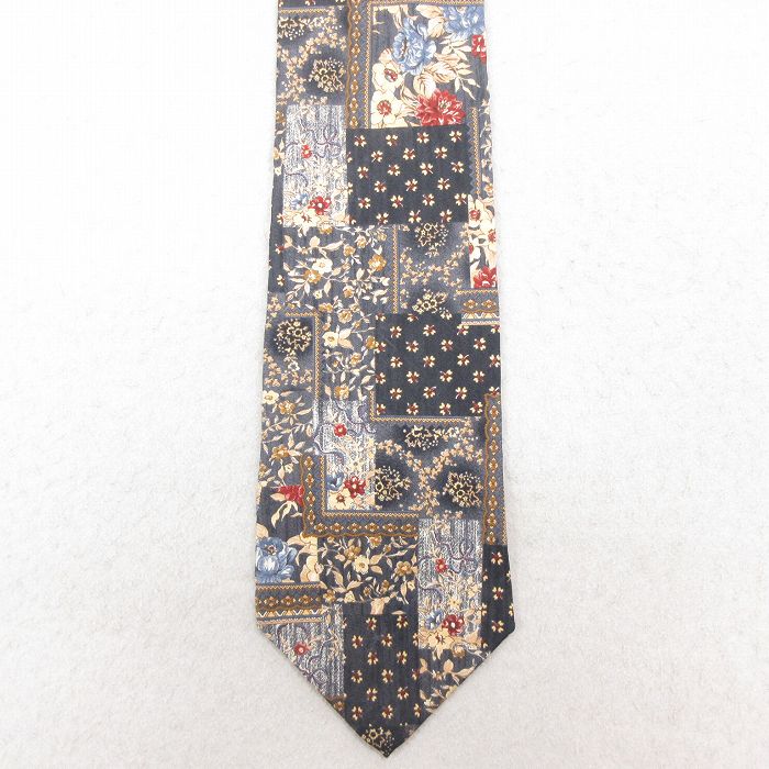 古着通販 中古 バンヒューセン ネクタイ 90年代 90s 花柄 総柄