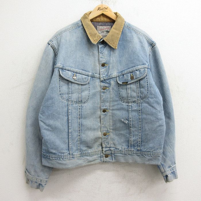 古着通販 XL☆古着 リー Lee 長袖 ジージャン メンズ 80年代 80s