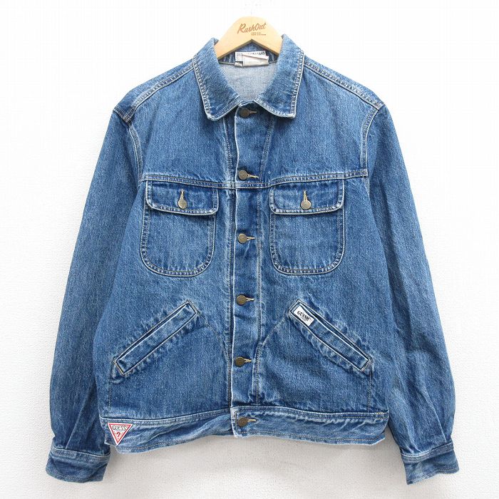 古着通販 L☆古着 ゲスGUESS 長袖 ジージャン メンズ 90年代 90s