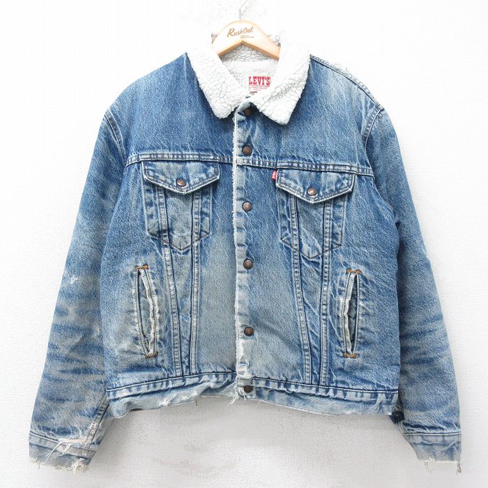 古着通販 XL☆古着 リーバイス Levis 70608 長袖 デニム ボア