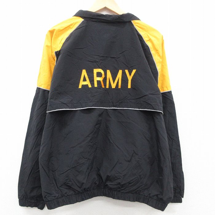 Lサイズ US ARMY ナイロンジャケット ミリタリージャケット 刺繍ロゴ