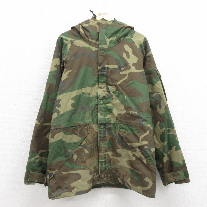 古着USセット迷彩服 長袖シャツ 古着通販 L☆古着 長袖 ミリタリー ナイロン ゴアテックス