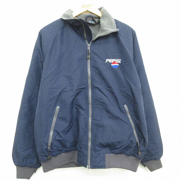 古着通販 XL☆古着 長袖 ナイロン ジャケット メンズ 90年代 90s