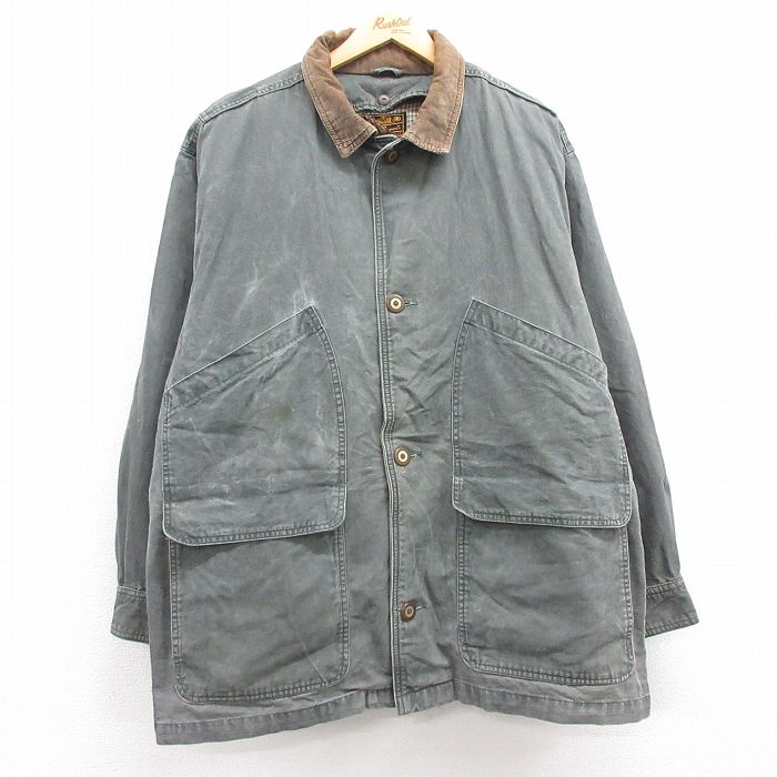 USA製 90s WOOLRICH ダックジャケット Lサイズ カバーオール