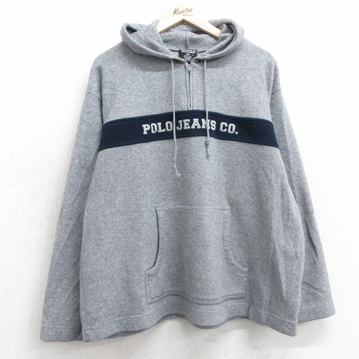 古着通販 L☆古着 ラルフローレン ポロジーンズ 長袖 ハーフ