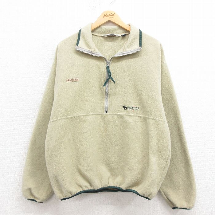 モスグリーン メンズ USA古着 90s 長袖 フリース ジャケット アウター oudw23091574_01.jpg