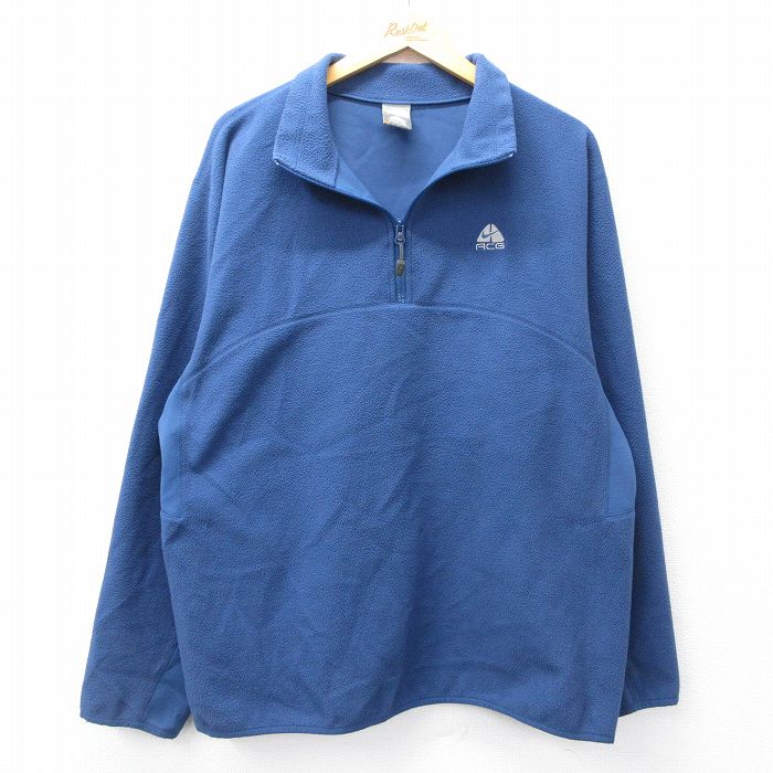 古着通販 XL☆古着 ナイキ NIKE ACG 長袖 ハーフジップ フリース