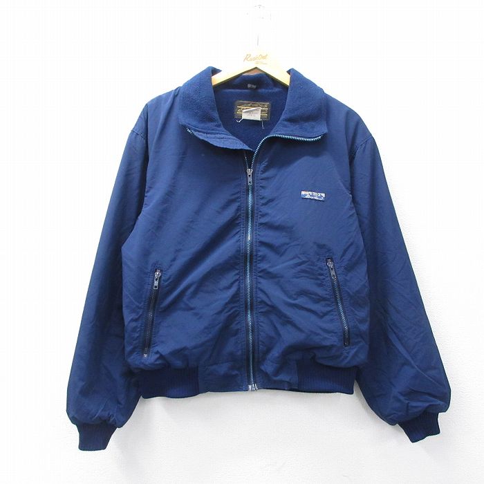 エディーバウアー　中綿ナイロンジャケット　90s 黒　ハーフジップ　Lサイズ Eddie Bauer Half zip Nylon Jacket / エディーバウアー ハーフジップ