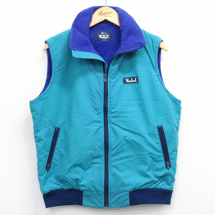 90s Woolrich フリース ボア ベスト ウールリッチ リバーシブル