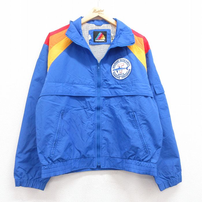 古着通販 M☆古着 長袖 ナイロン ジャケット メンズ 90年代 90s