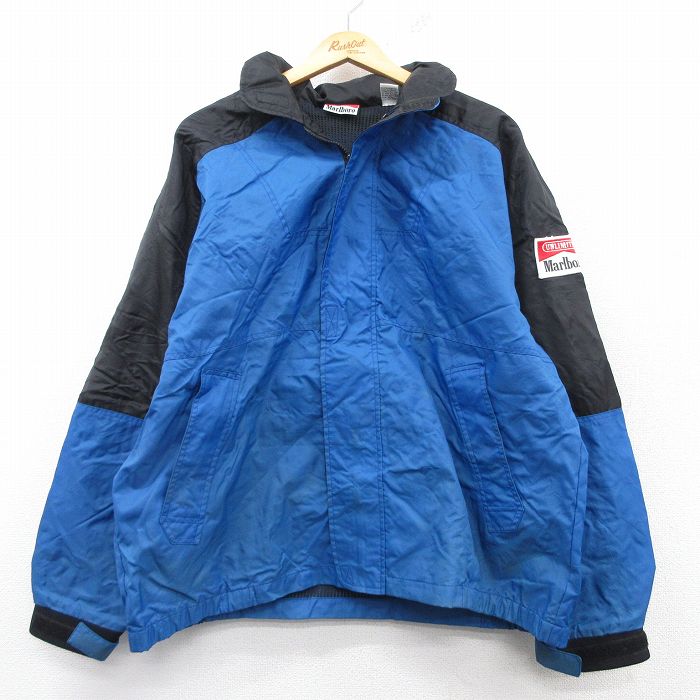 古着通販 XL☆古着 マルボロ 長袖 ナイロン ジャケット メンズ