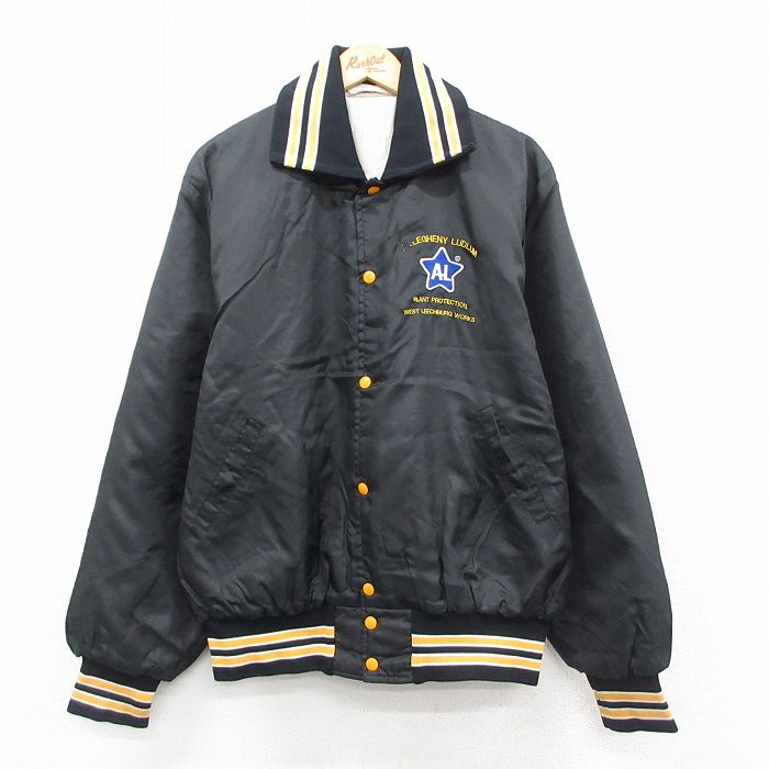 古着通販 XL☆古着 長袖 ナイロン ジャケット メンズ 80年代 80s