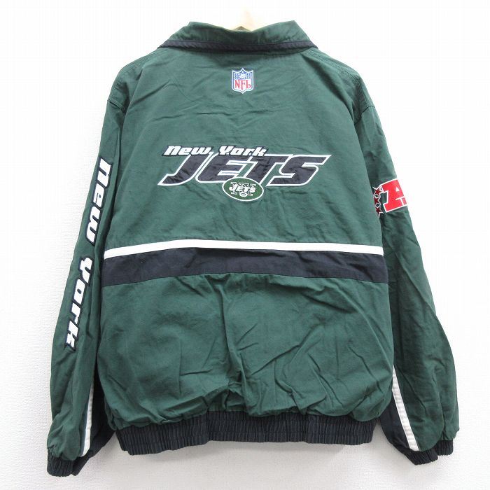 90s USA製 スターター NFL ニューヨーク・ジェッツ ナイロンジャケット ...