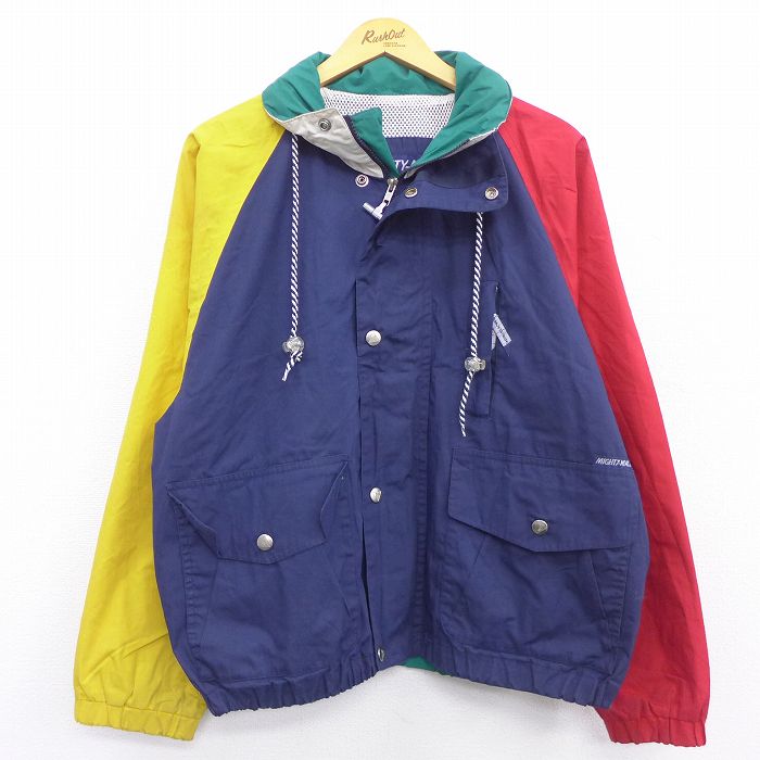 古着通販 XL☆古着 長袖 セーリング ジャケット メンズ 90年代 90s