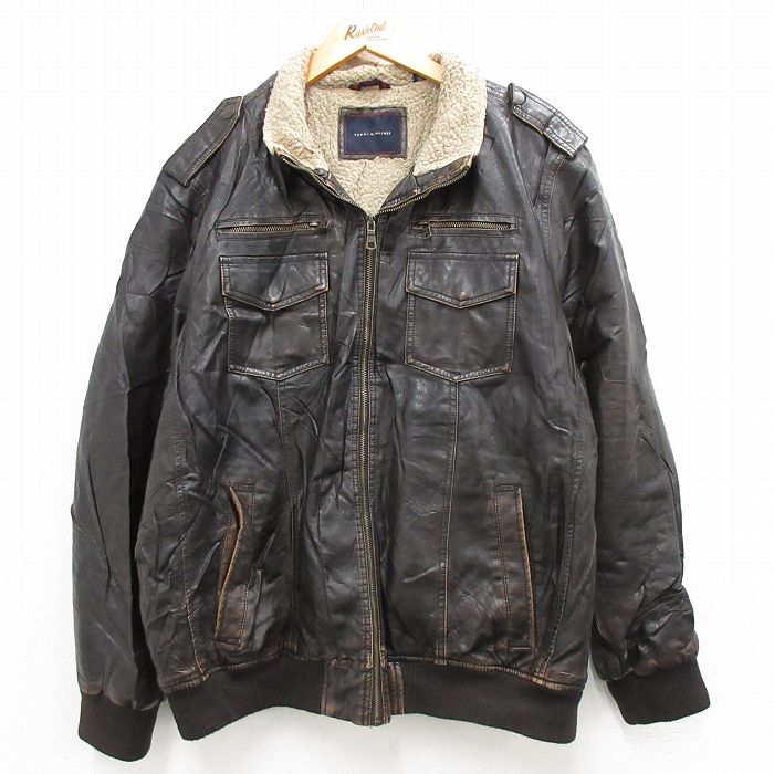 古着通販 XL☆古着 トミーヒルフィガー 長袖 ブランド ジャケット
