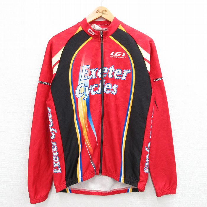 古着通販 M☆古着 長袖 サイクリング シャツ メンズ 90年代 90s Exeter