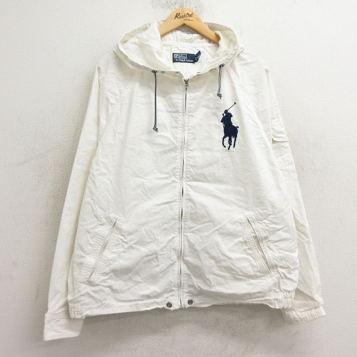 古着通販 XL☆古着 ラルフローレン 長袖 ブランド ジャケット パーカー