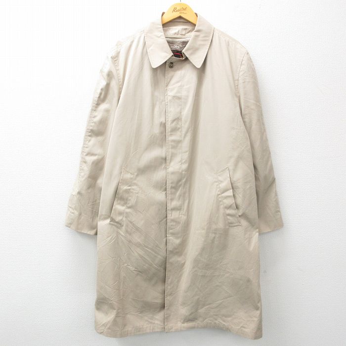 アメリカ古着】70sヴィンテージUSA製ステンカラーロングジャケットベージュの通販 by 古着屋app｜ラクマ