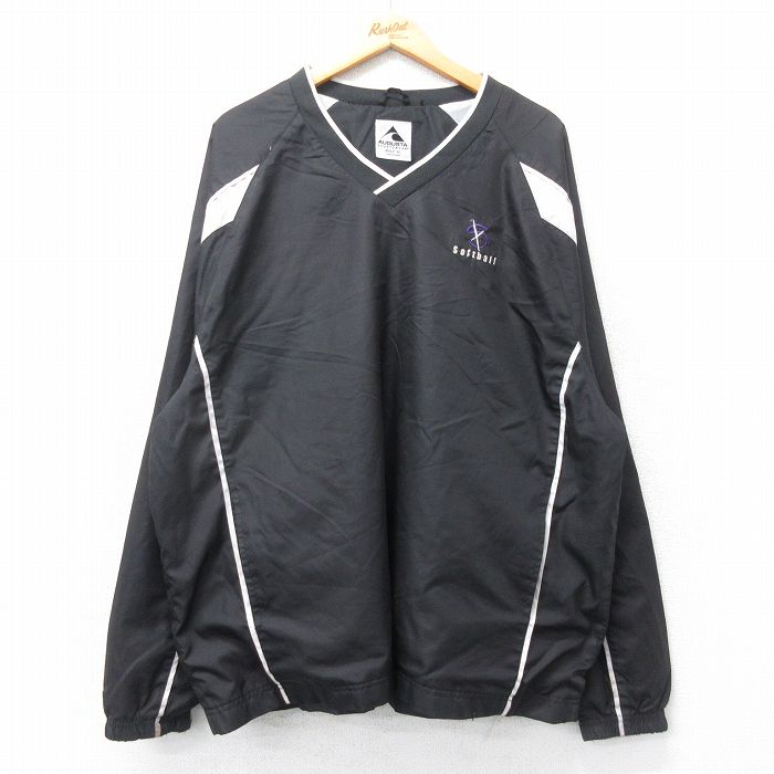古着通販 XL☆古着 長袖 ジャケット メンズ ソフトボール