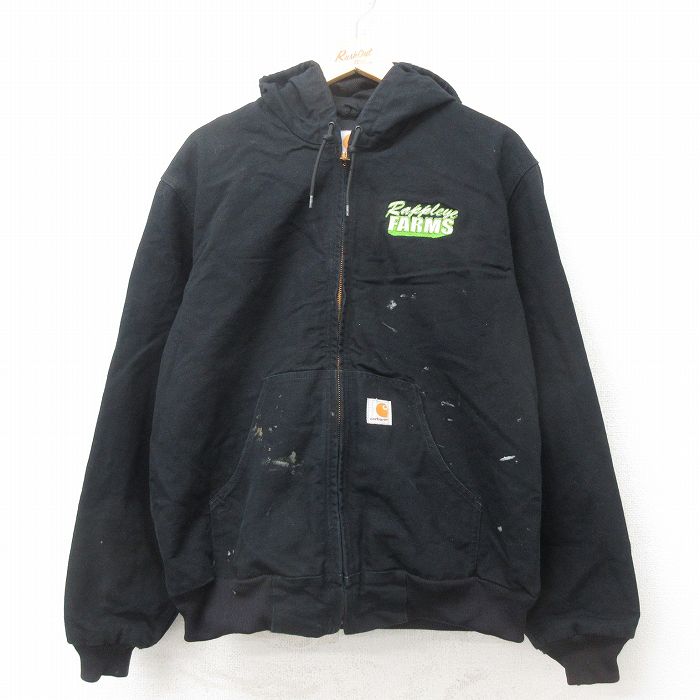 Carhartt ブラック マウンテンパーカー　アクティブパーカー　90s XL Carhartt マウンテンパーカー ウインドブレーカー Carhartt