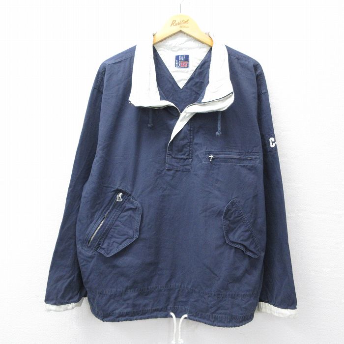 古着通販 XL☆古着 ギャップ GAP 長袖 ハーフジップ ジャケット メンズ