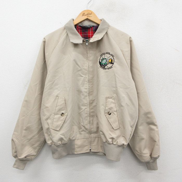 古着通販 XL☆古着 長袖 ジャケット スイングトップ メンズ 80年代 80s