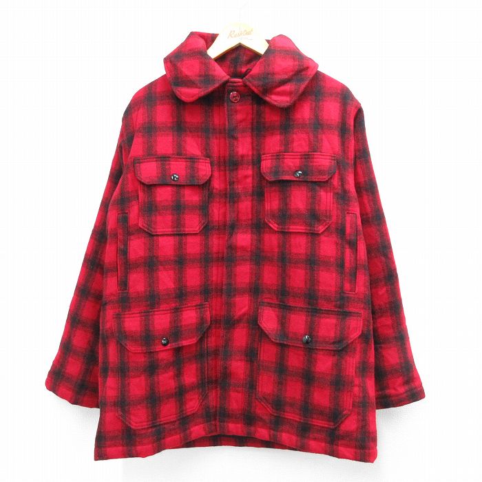 古着通販 L☆古着 ウールリッチ 長袖 ウール ジャケット メンズ