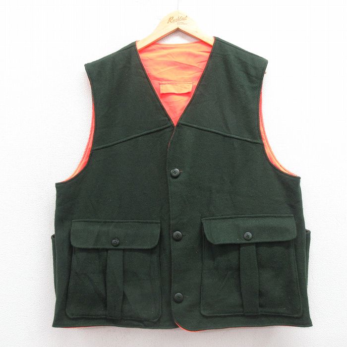古着通販 XL☆古着 ウールリッチ ウール ハンティング ベスト メンズ