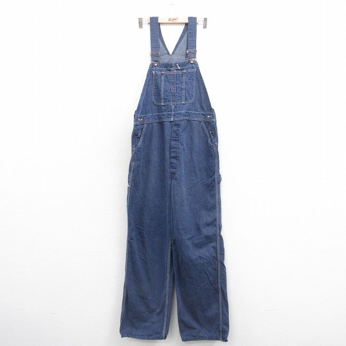 古着通販 W38☆古着 モンゴメリーワード オーバーオール メンズ 80年代
