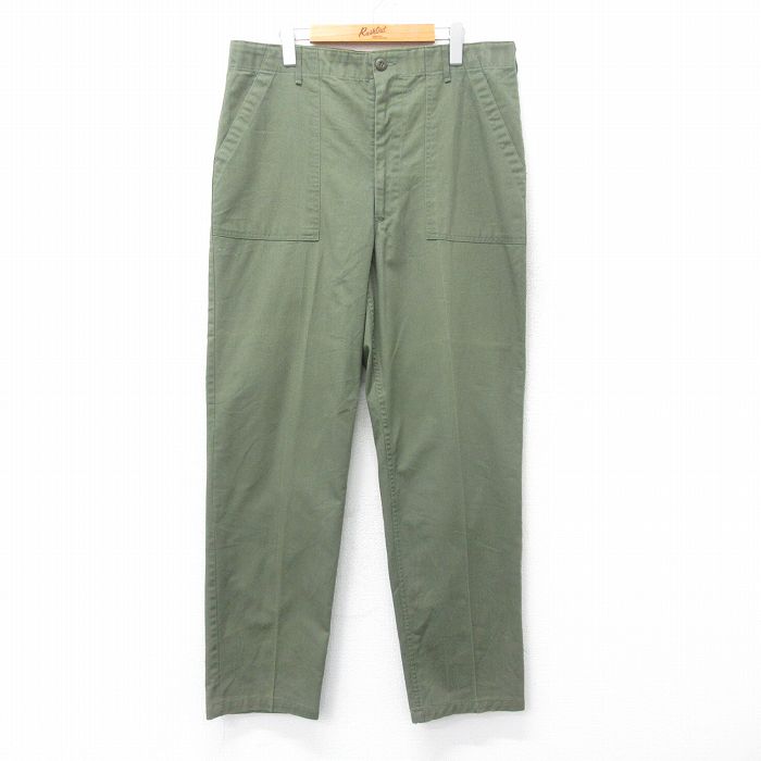 古着通販 W38☆古着 ビンテージ ミリタリー ベイカー パンツ メンズ 70